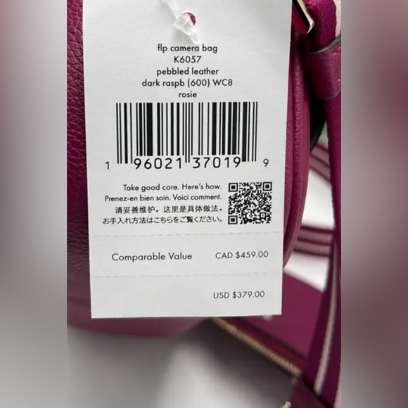 Kate Spade Rosie Flap Camera Bag - Purple Agate retail 379- NWOT - Picture 10 of 11